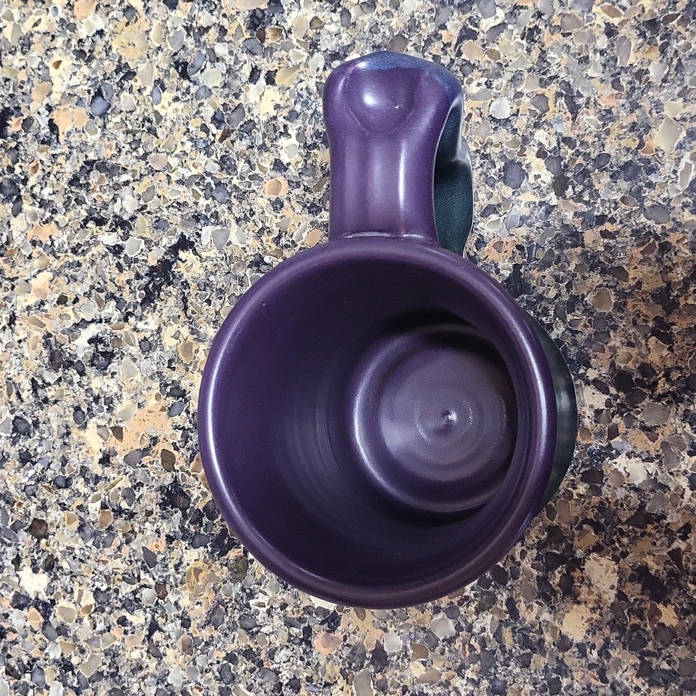 Handcrafted Purple/Green Pottery Mug (Clayton Pottery) - Picture 2 of 4